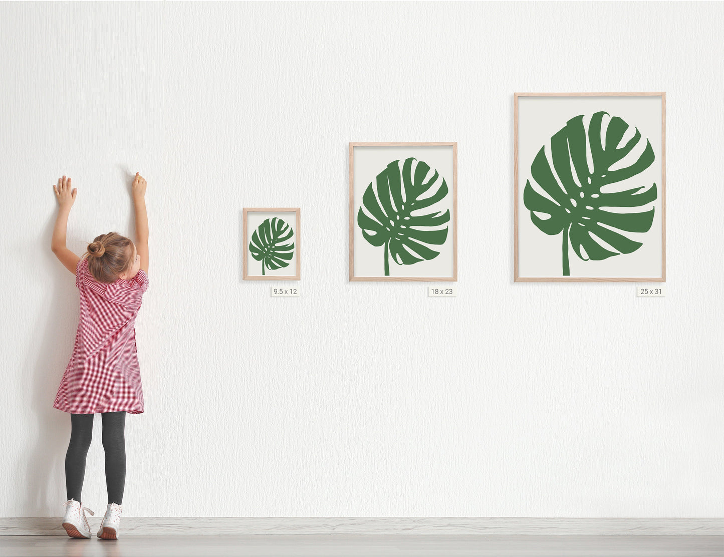 Monstera Leaf Art Print - Unframed or Framed - 140108