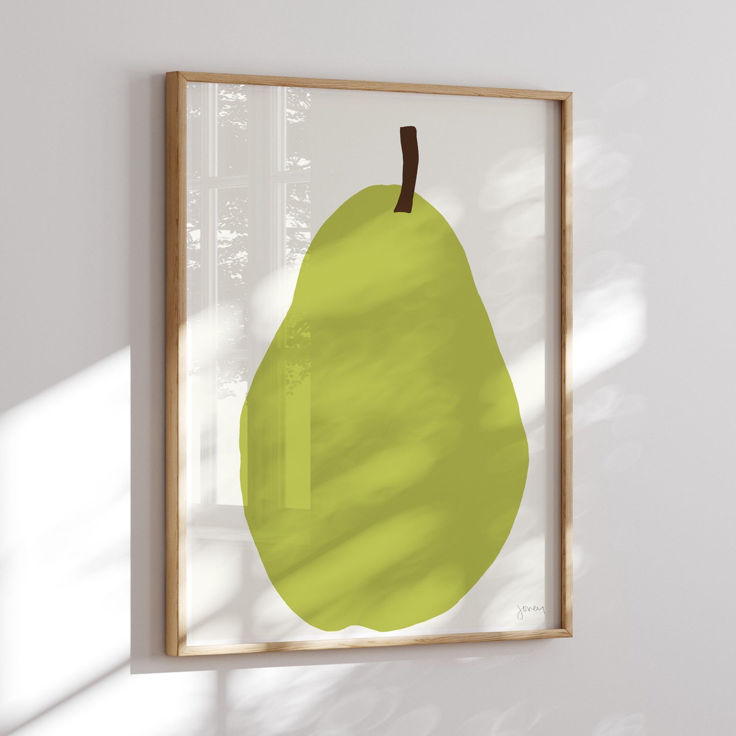 Bartlett Pear Art Print - Unframed or Framed - 121212