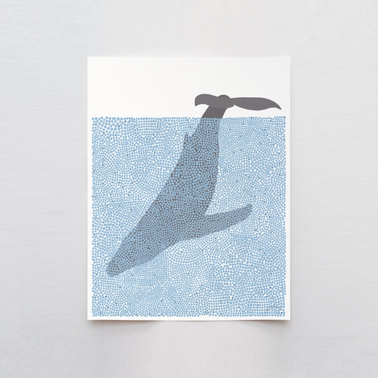 Abstract Whale Tale Art Print - Unframed or Framed - 240519
