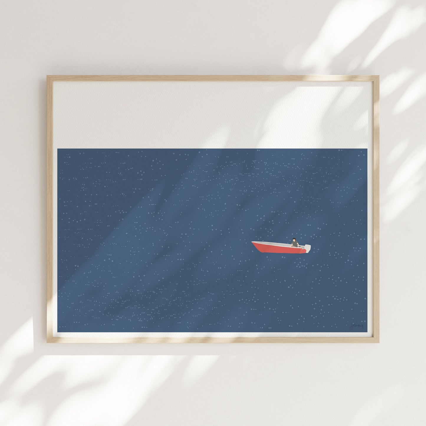 Skiff Art Print - Unframed or Framed - 240616