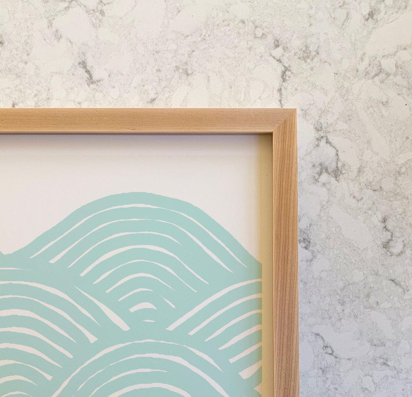 Seagull on Abstract Pattern Art Print - Unframed or Framed - 120723