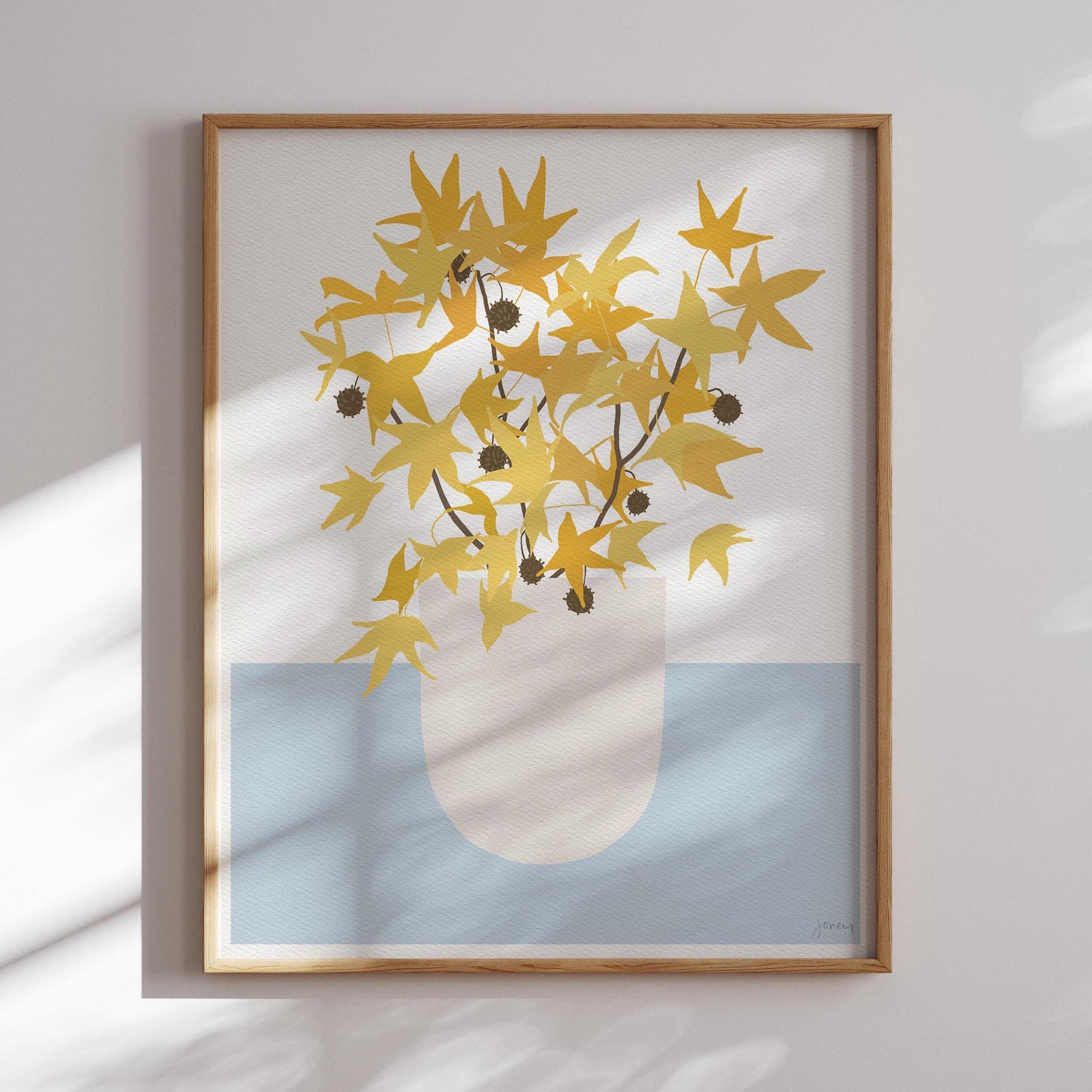 Sweet Gum Pods Abstract Still Life Art Print - Unframed or Framed - 241103