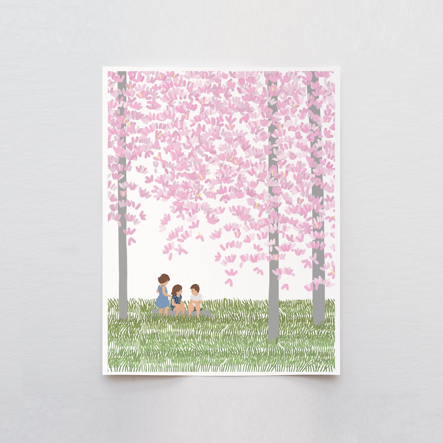 Under a Magnolia Art Print - Unframed or Framed - 230429