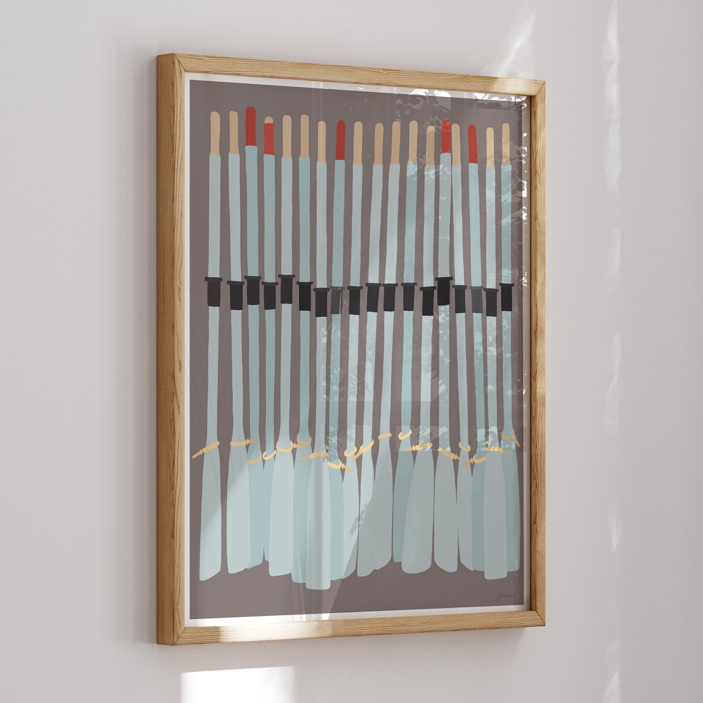 Rowing Oars Art Print - Unframed or Framed - 220702