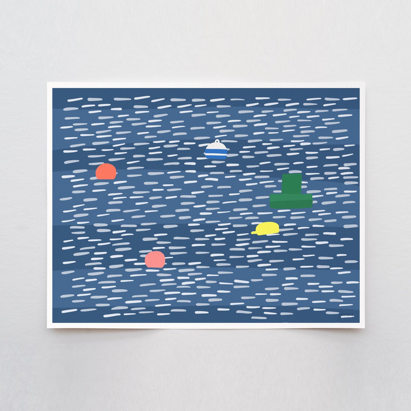 Spring Moorings Art Print - Signed by Jorey Hurley - 260412