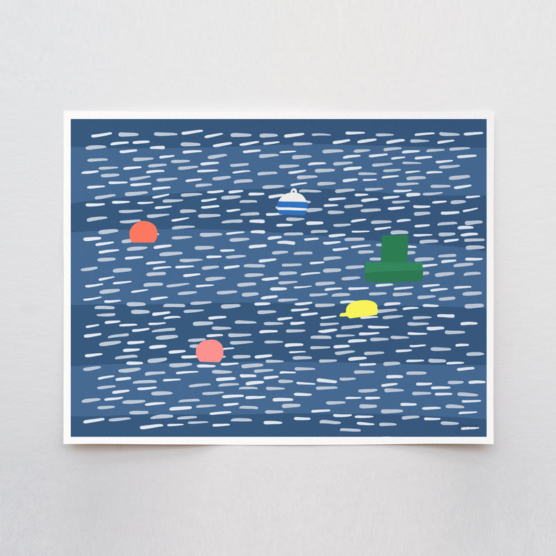 Spring Moorings Art Print - Signed by Jorey Hurley - 260412