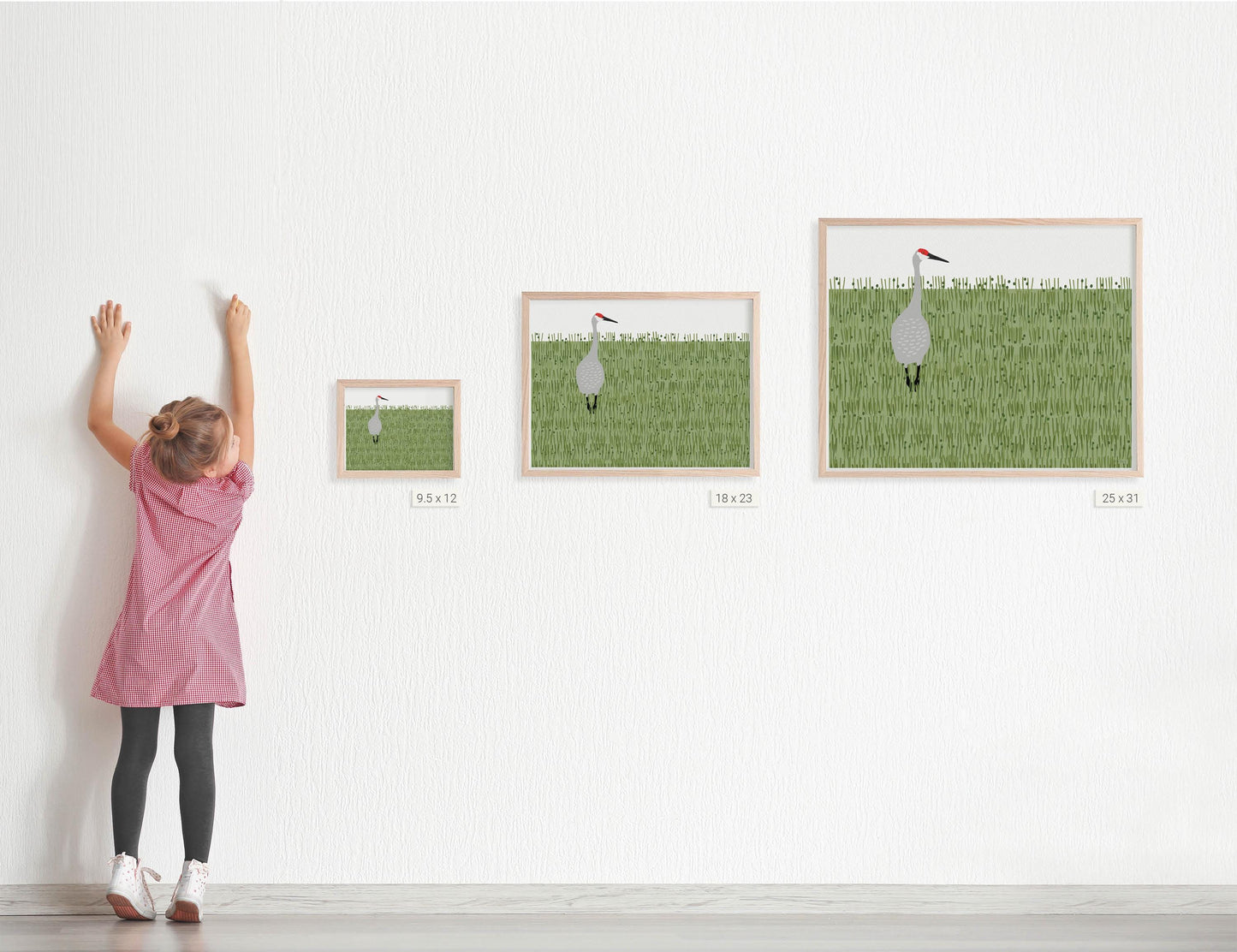 Sandhill Crane Art Print - Unframed or Framed - 241117