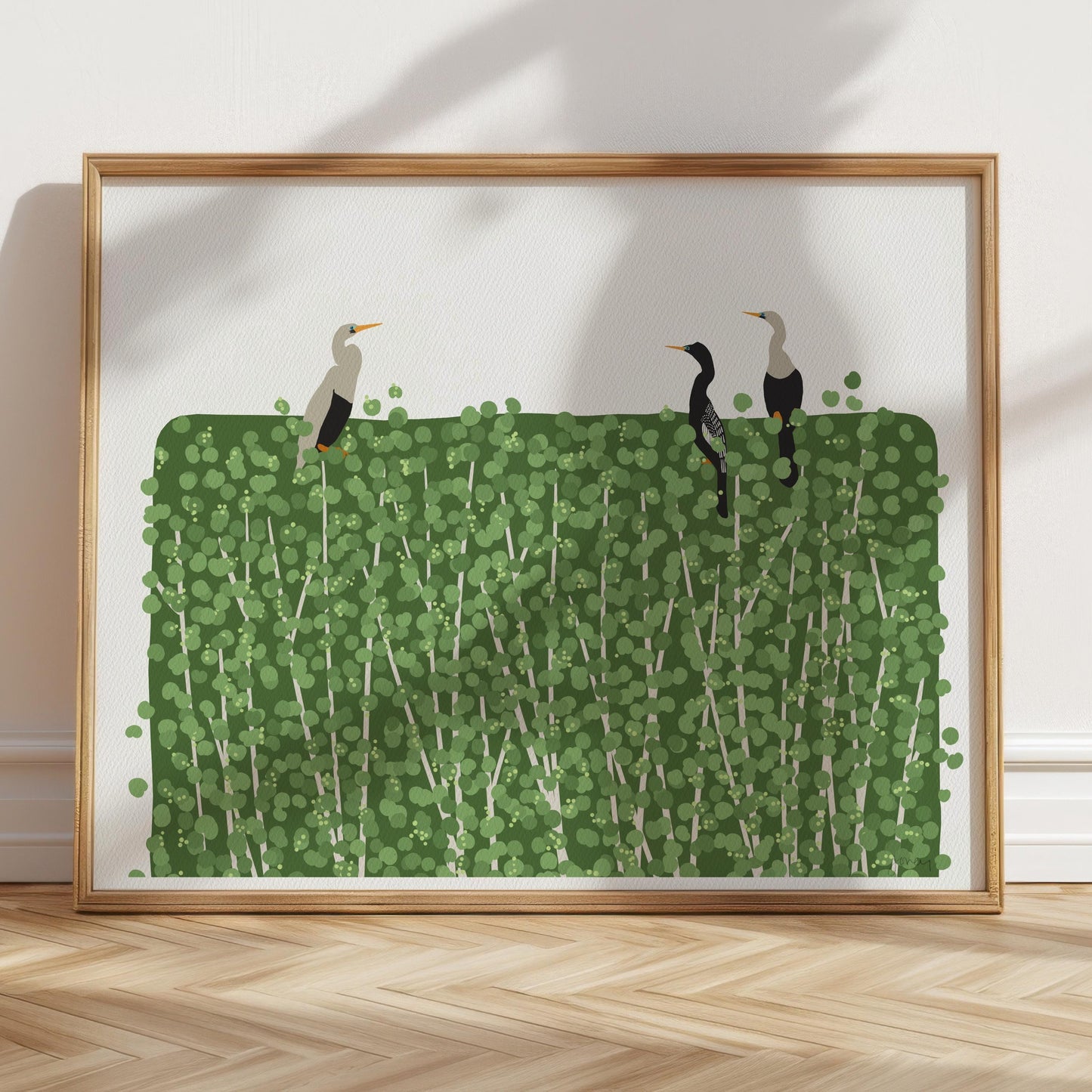 Anhinga Birds Art Print - Unframed or Framed - 250323