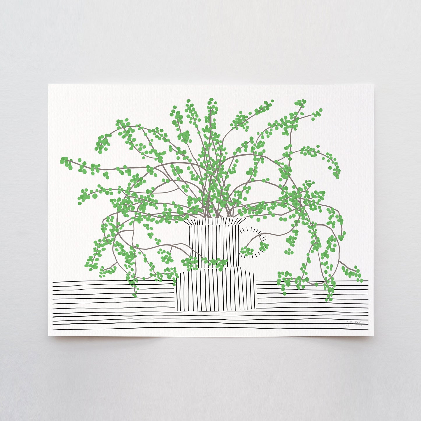 Still Life with Green Berries Art Print - Unframed or Framed - 200809