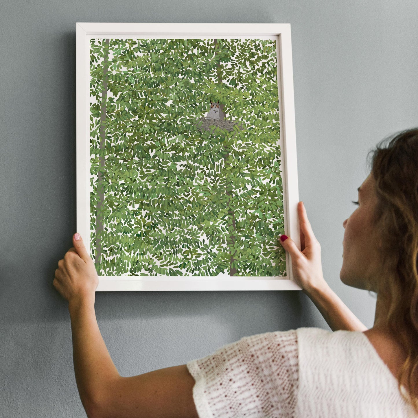 Great Horned Owl Art Print - Unframed or Framed - 220215