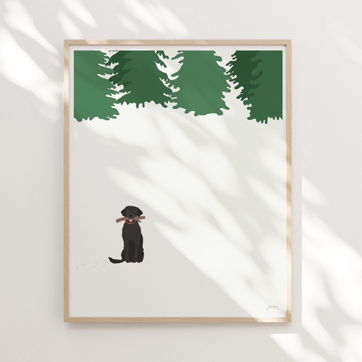 Black Lab Art Print - Unframed or Framed - 230128