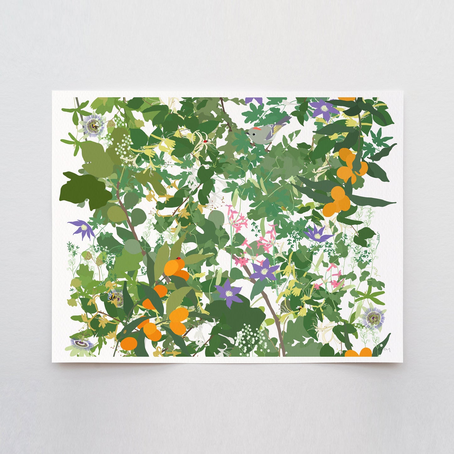 Kumquats Millefleur Art Print - Unframed or Framed - 210612