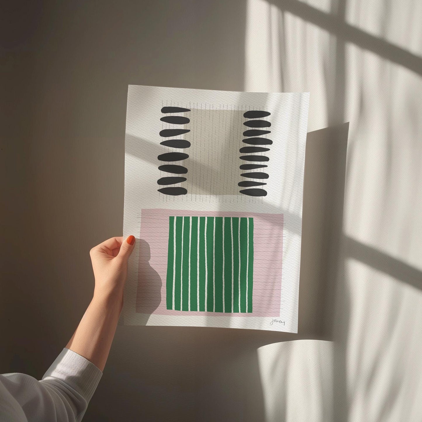 Calming Abstract Art Print - Unframed or Framed - 190716