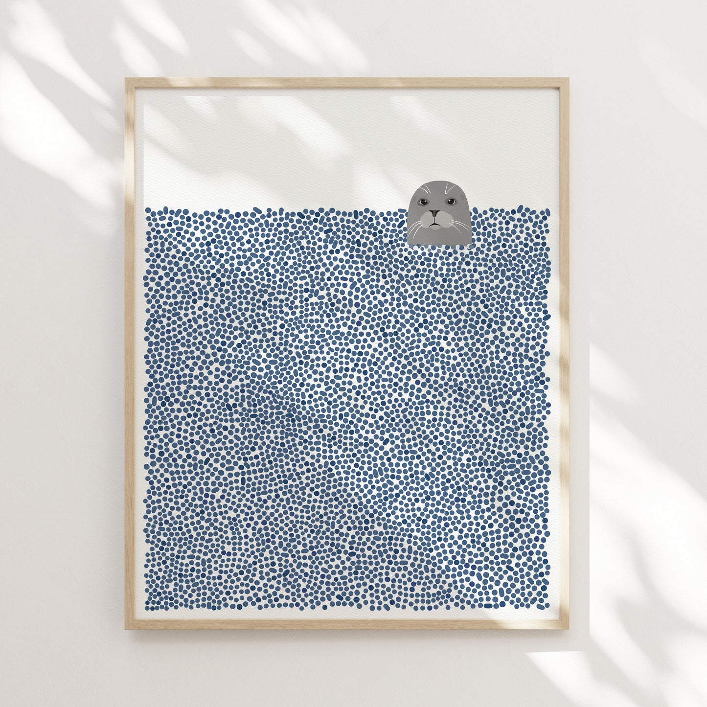 Harbor Seal Art Print - Unframed or Framed - 240121