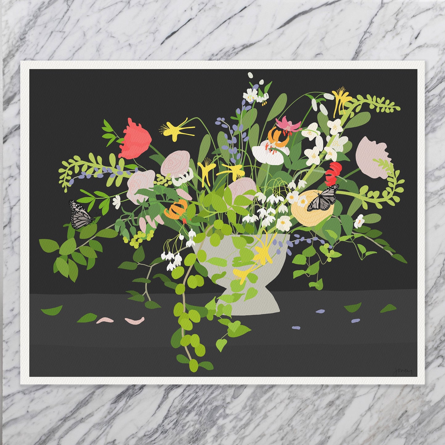 Tulip Abstract Still Life Art Print - Unframed or Framed - 200110