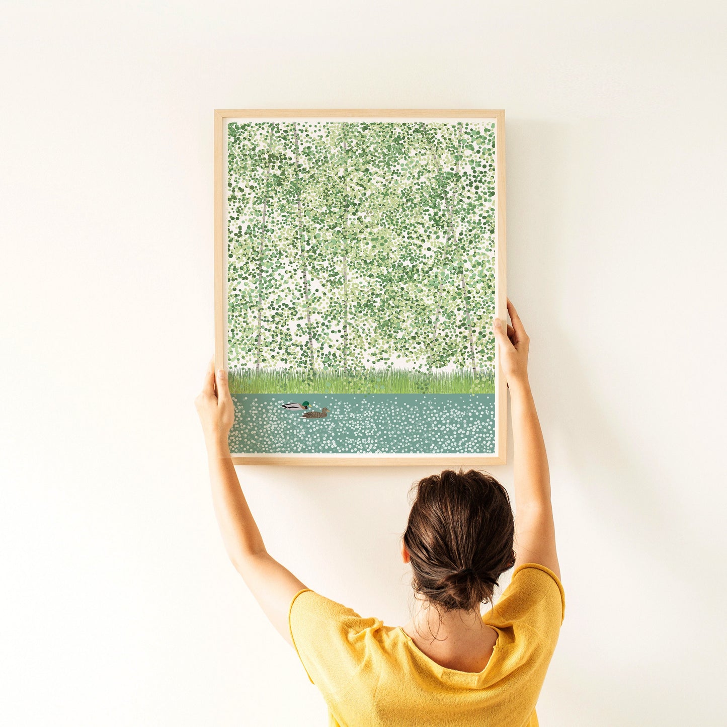 Mallard Ducks Art Print - Unframed or Framed - 210715