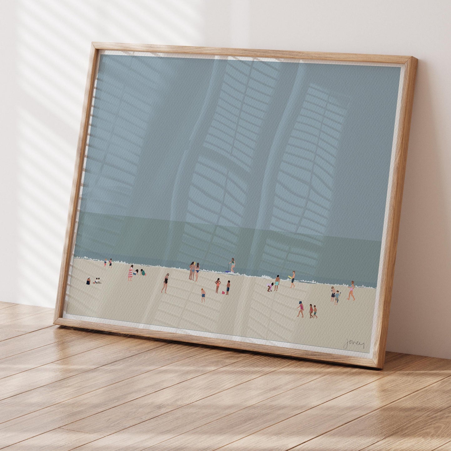 Beach Afternoon Landscape Art Print - Unframed or Framed - 250418