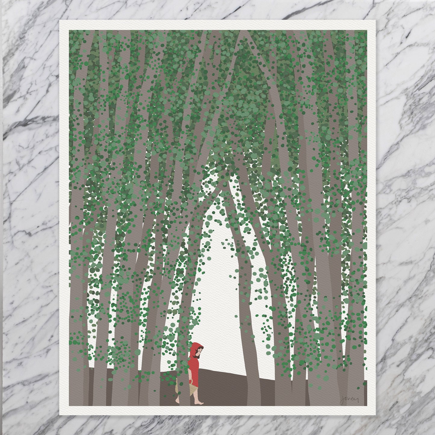 Little Red Riding Hood Art Print - Unframed or Framed - 200713