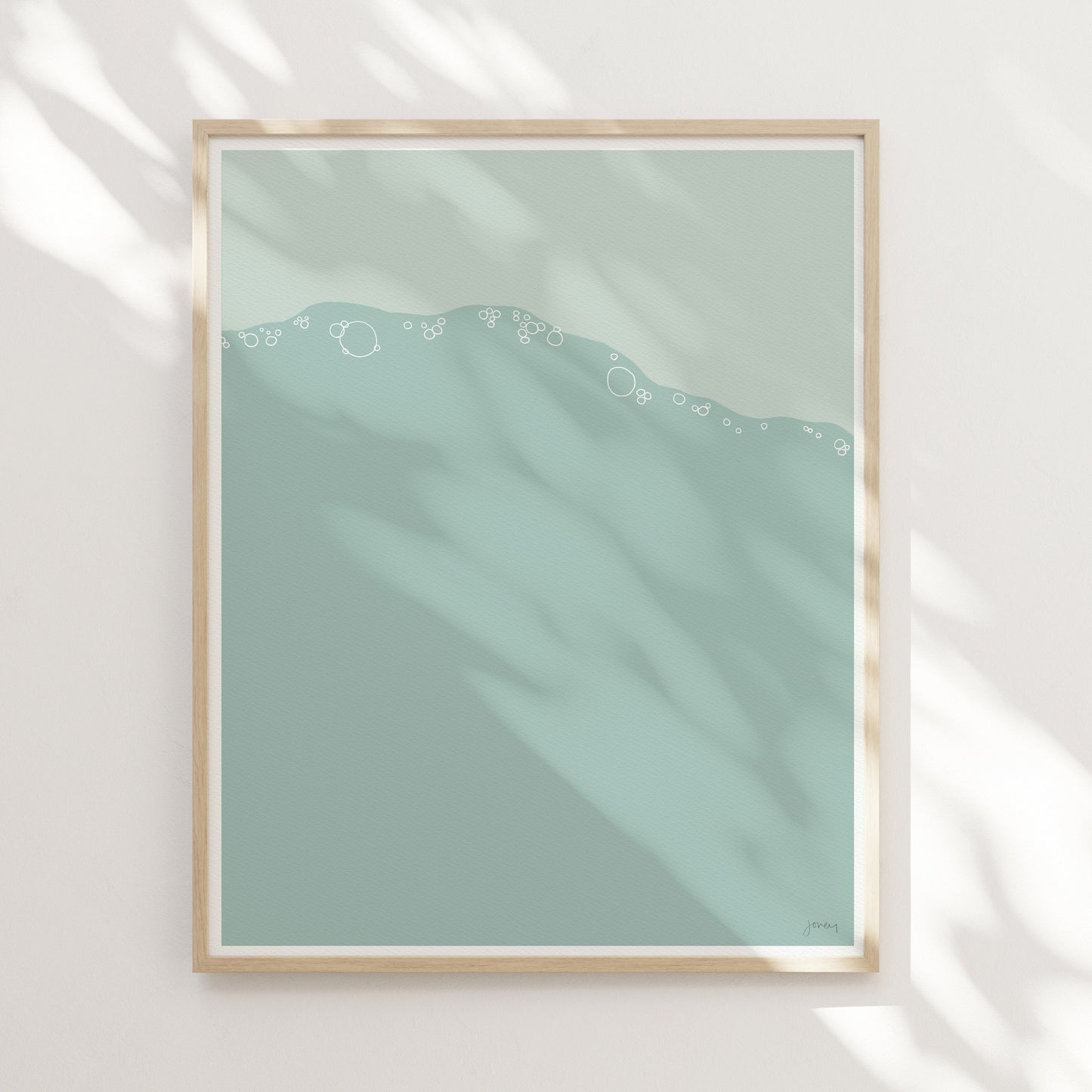 Sea Foam Bubbles Art Print - Unframed or Framed - 120808