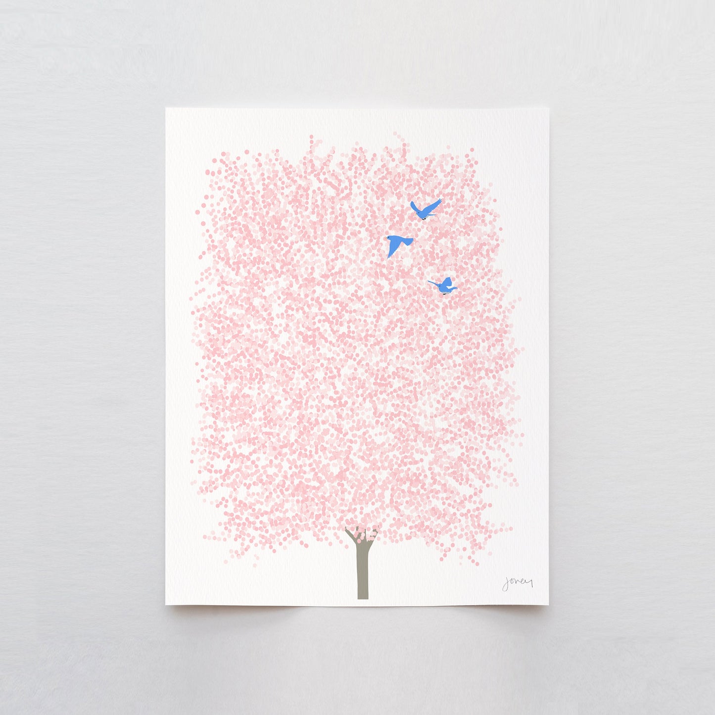 Spring Cherry Blossoms Art Print- Unframed or Framed - 230507