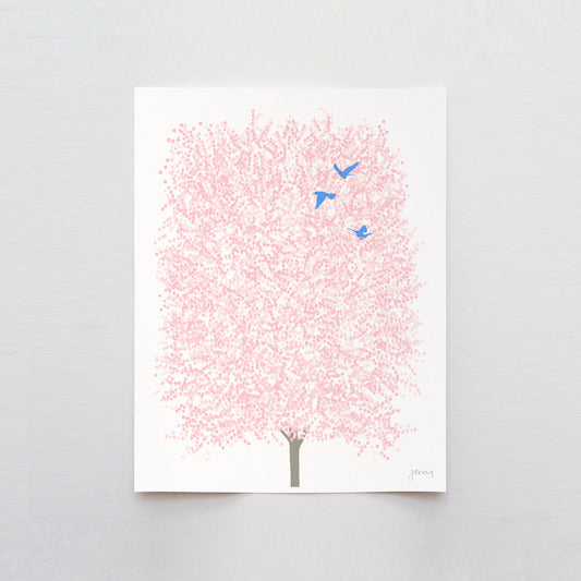 Spring Cherry Blossoms Art Print- Unframed or Framed - 230507