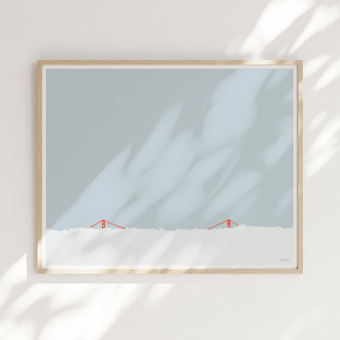Golden Gate Bridge Landscape Art Print - Signed - 120930