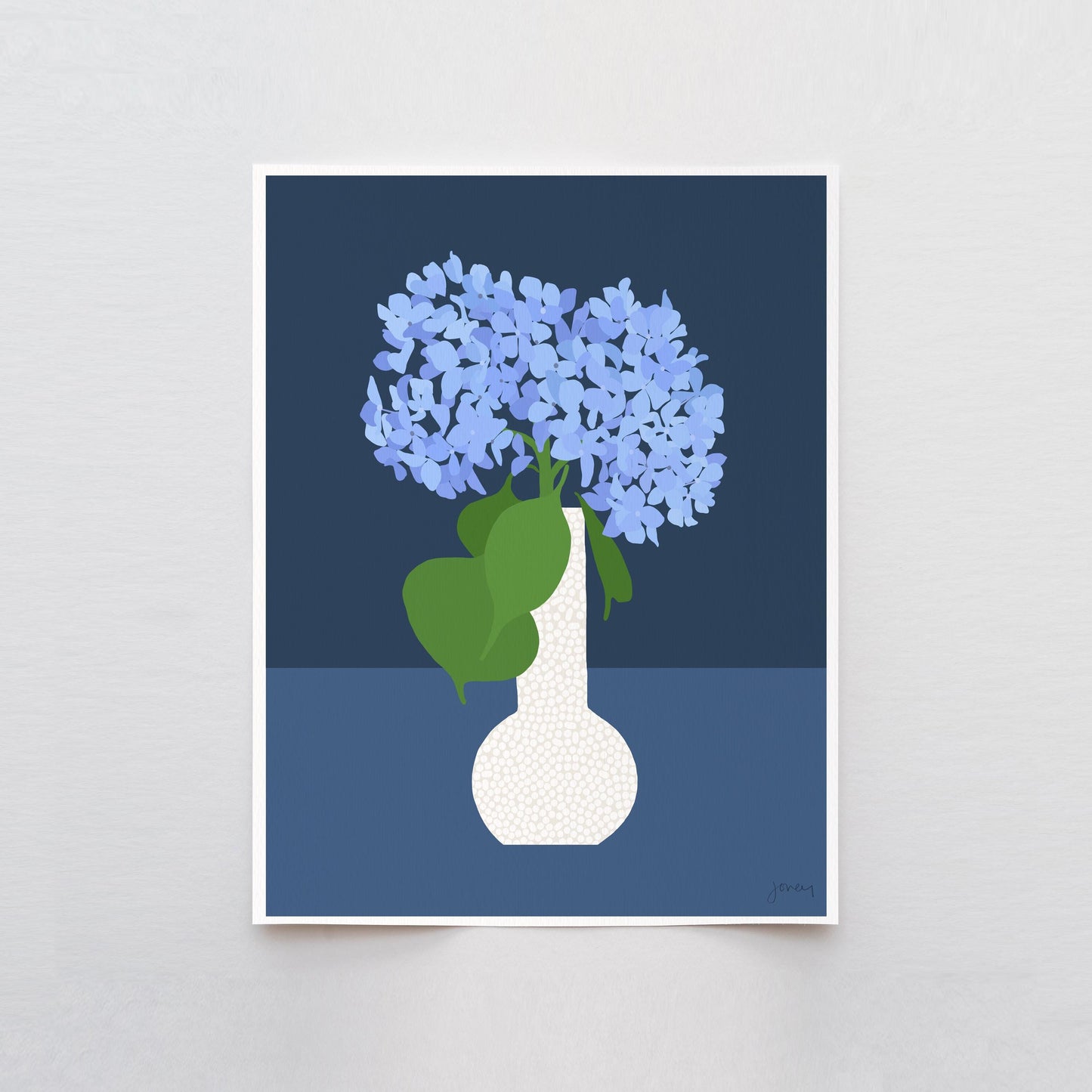 Hydrangea Still Life Art Print - Unframed or Framed - 240818