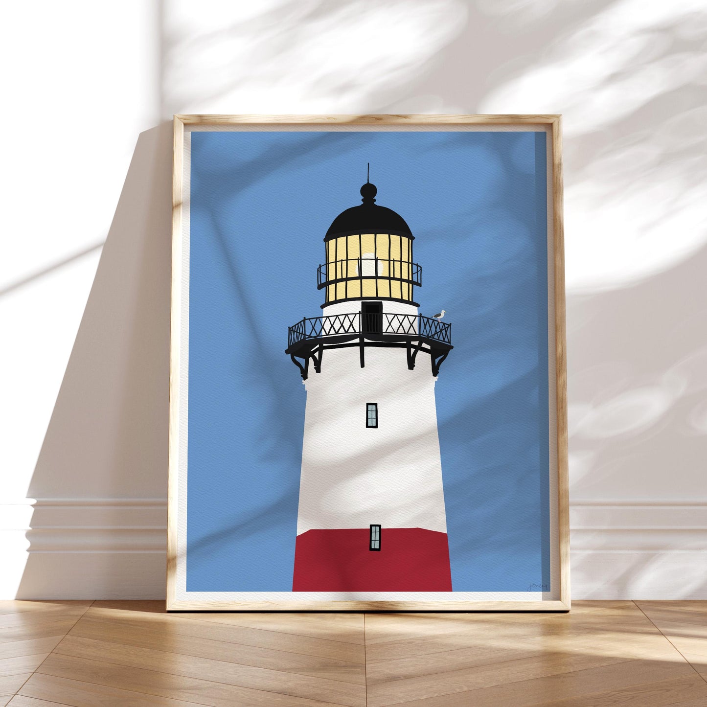 Montauk Point Lighthouse Art Print - Unframed or Framed - 250824