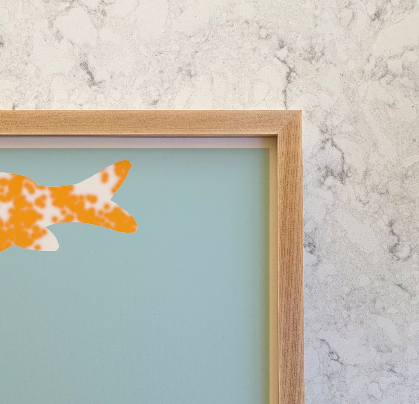 Swimming Koi Art Print - Unframed or Framed - 120111