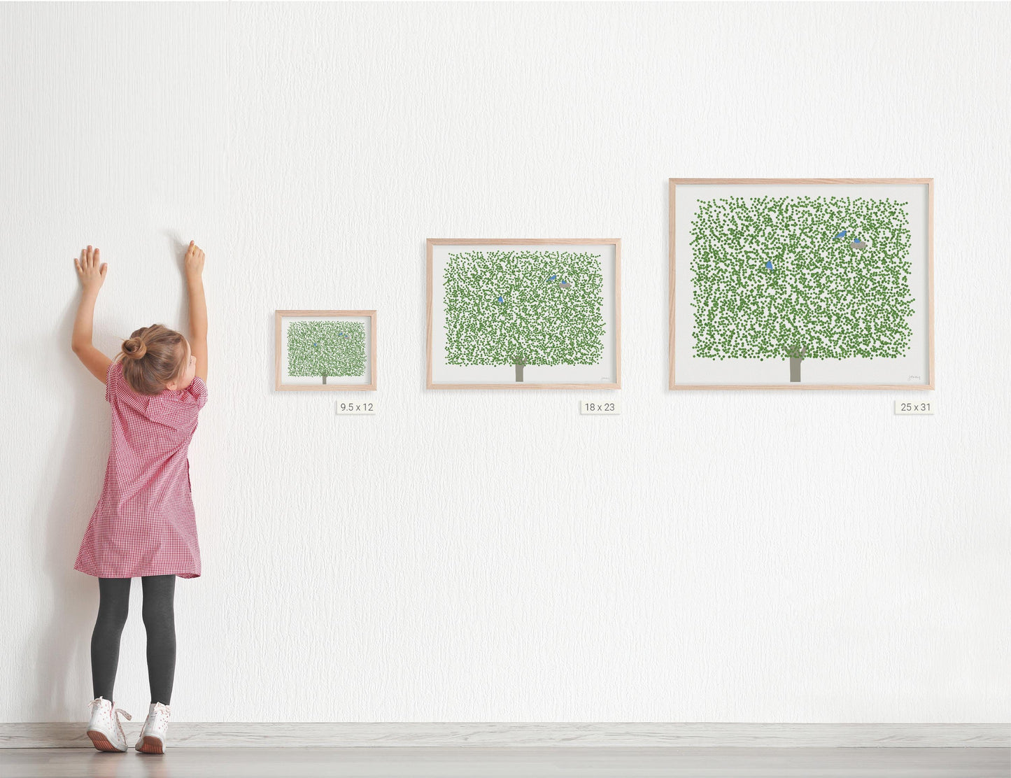 Summer Maple Landscape Art Print - UnFramed or Framed - 250326