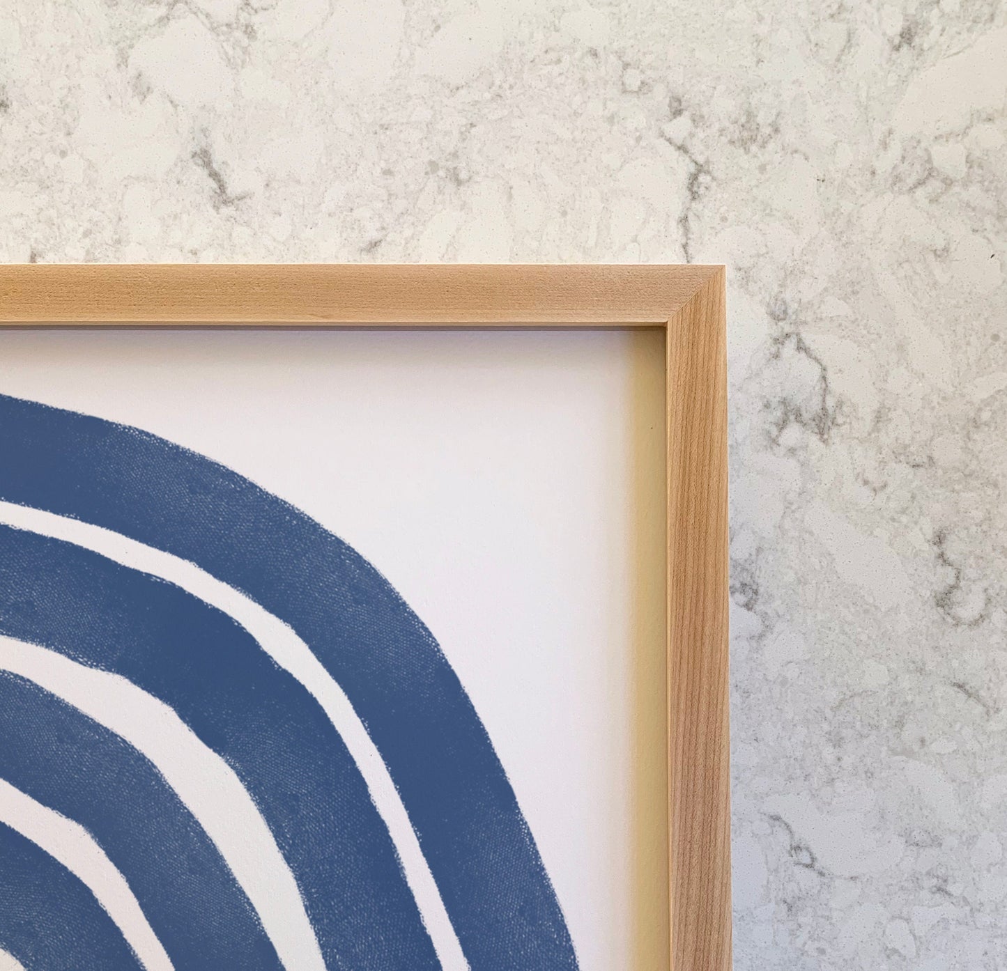 Blue Brushstrokes Art Print - Unframed or Framed - 181007