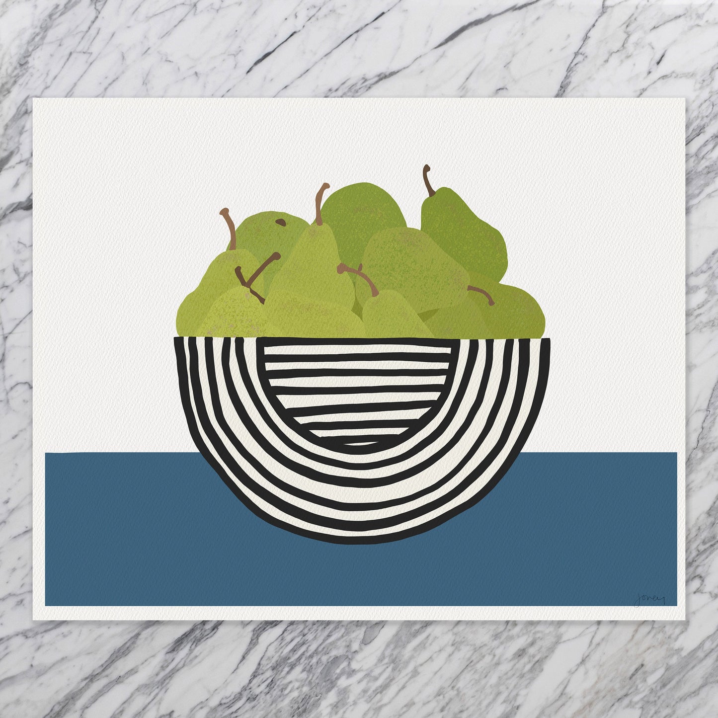 Bartlett Pears Still Life Art Print - Unframed or Framed - 210125