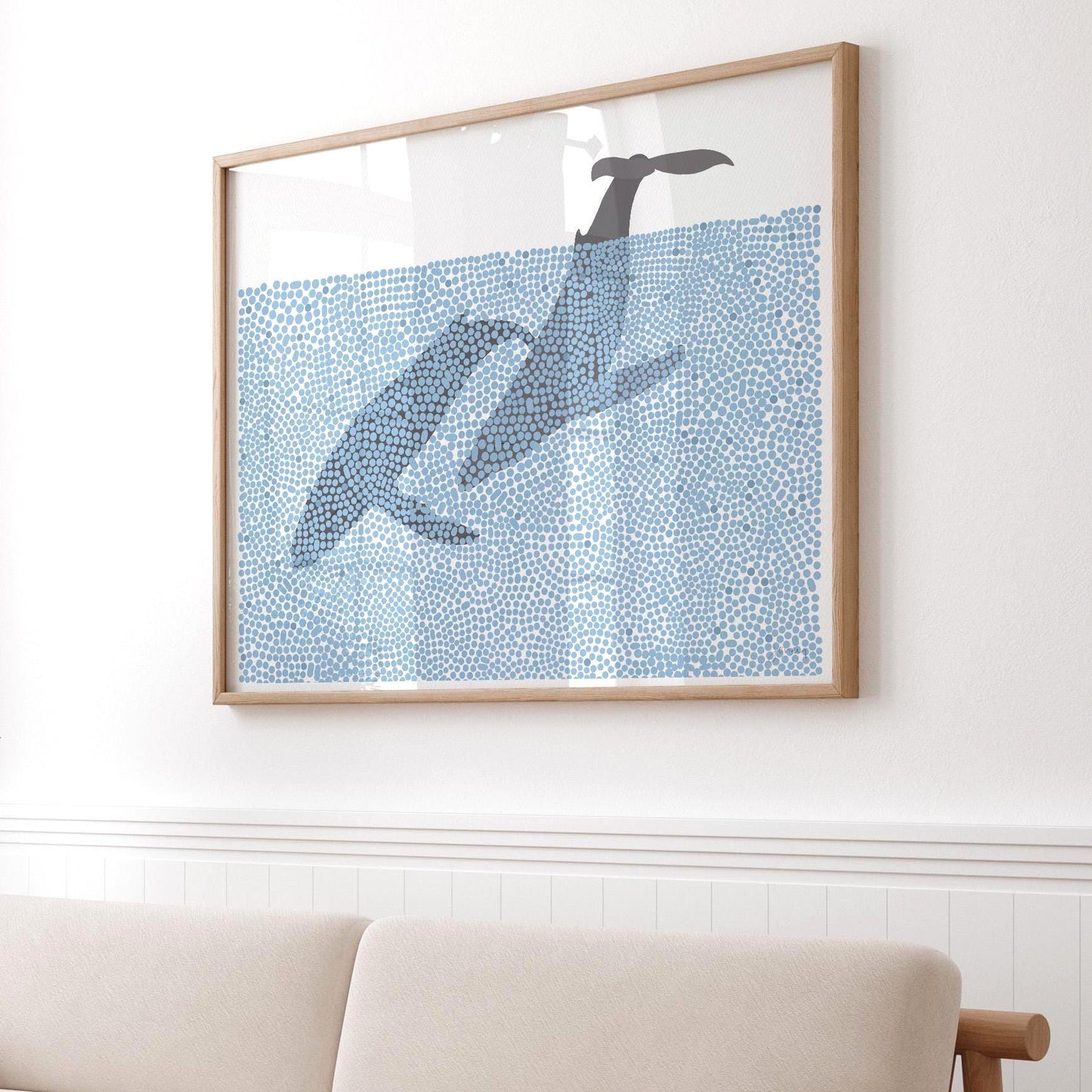 Humpback Whales Art Print - Unframed or Framed - 250118