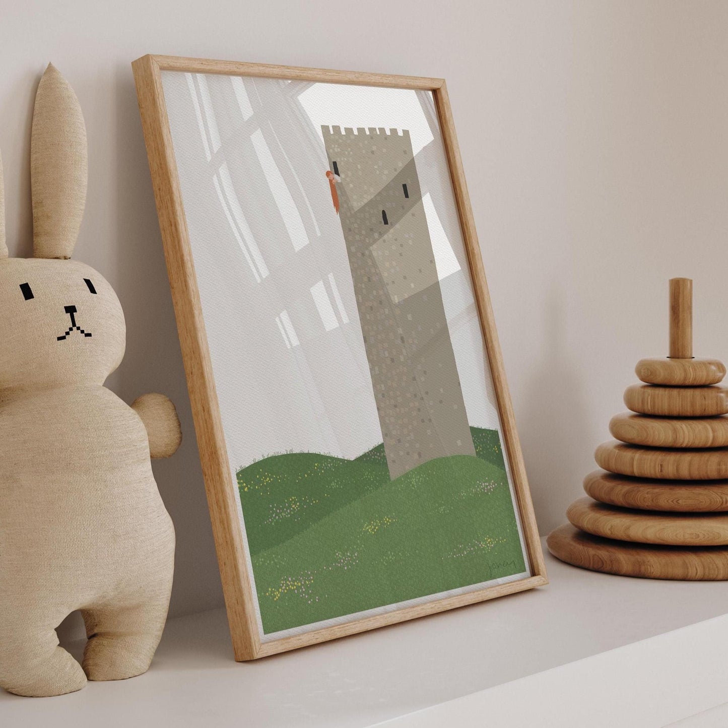 Rapunzelturm Tower Art Print - Unframed or Framed - 200713