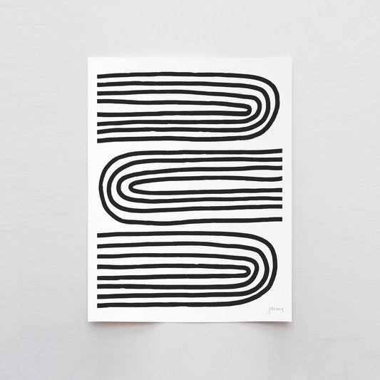 Oxbow Abstract Art Print - Unframed or Framed - 200218