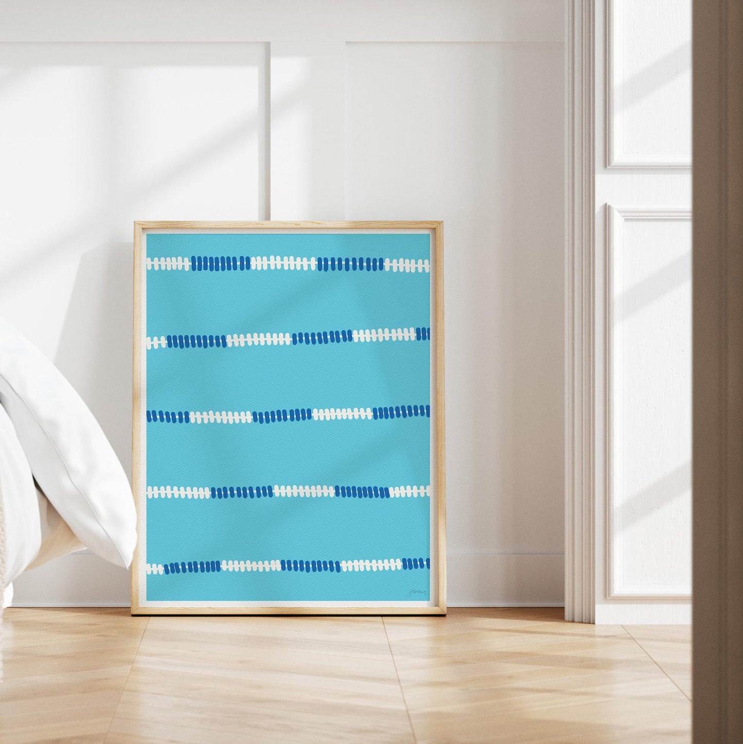 Pool Lane Lines Art Print - Unframed or Framed - 110904