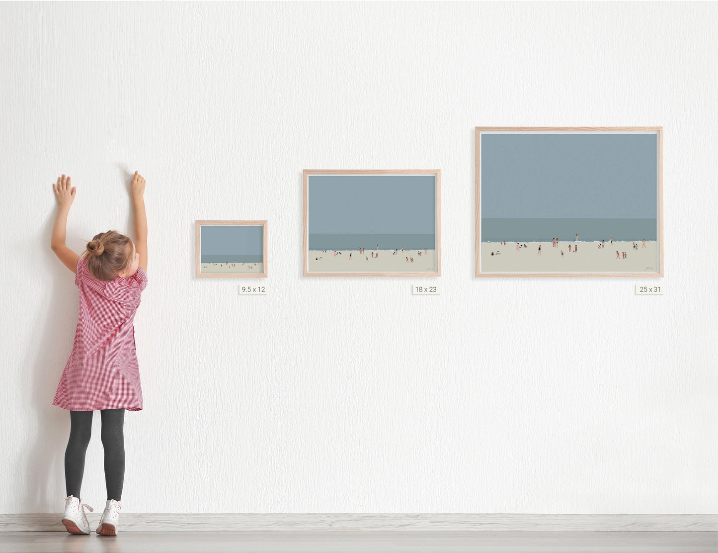 Beach Afternoon Landscape Art Print - Unframed or Framed - 250418