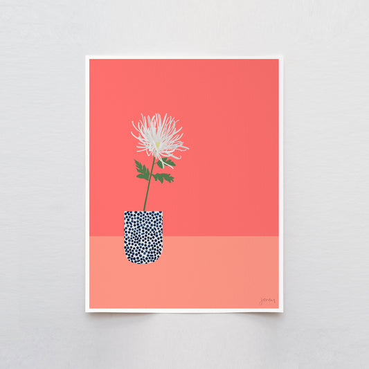 Chrysanthemum Abstract Still Life Art Print - Unframed or Framed - 220213