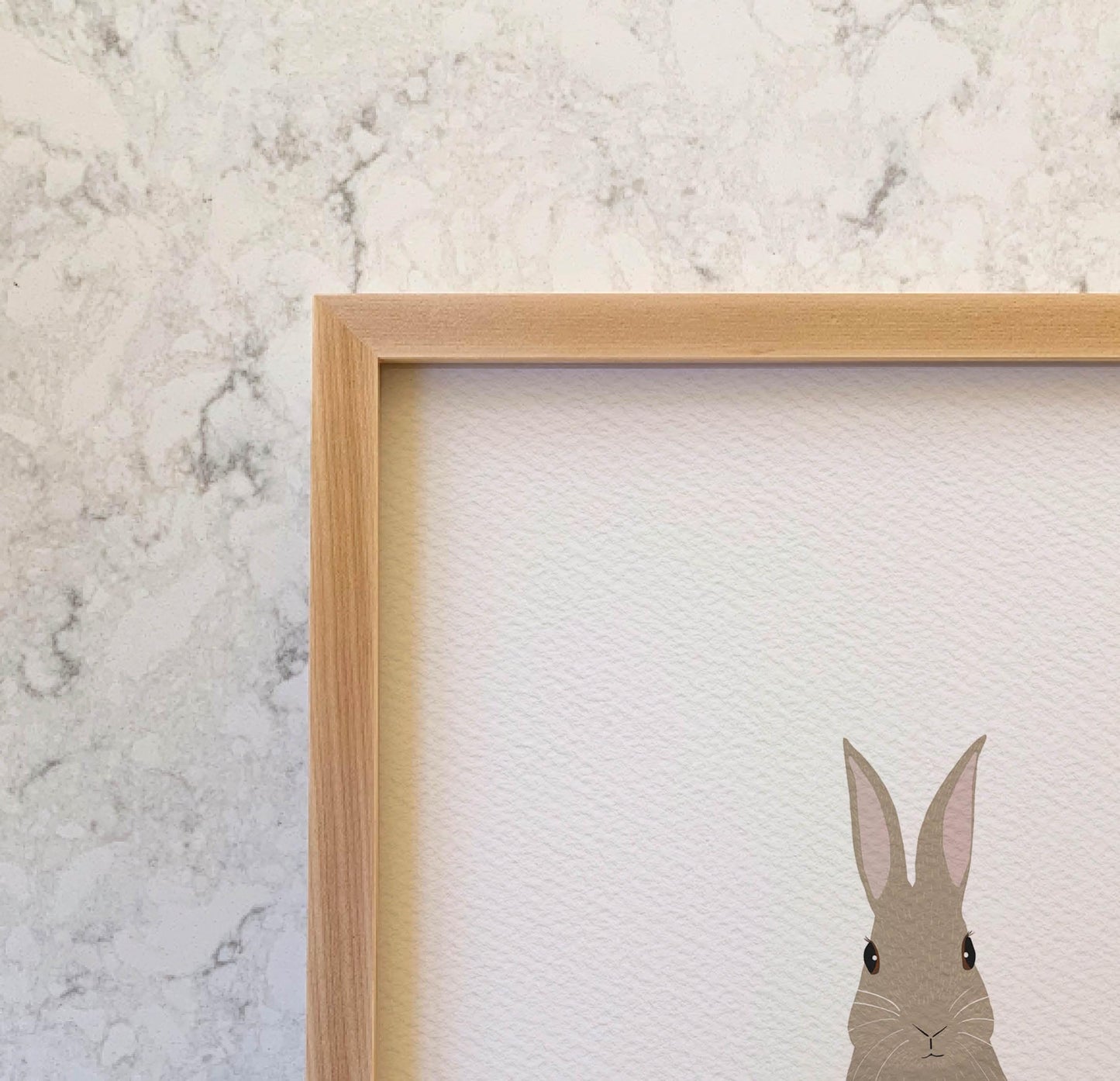 Bunny in the Grass Art Print - Unframed or Framed - 130307