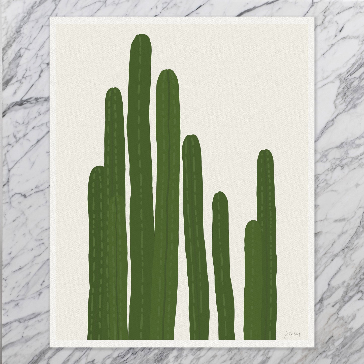 Pipe Cactus Art Pint - Unframed or Framed - 151021
