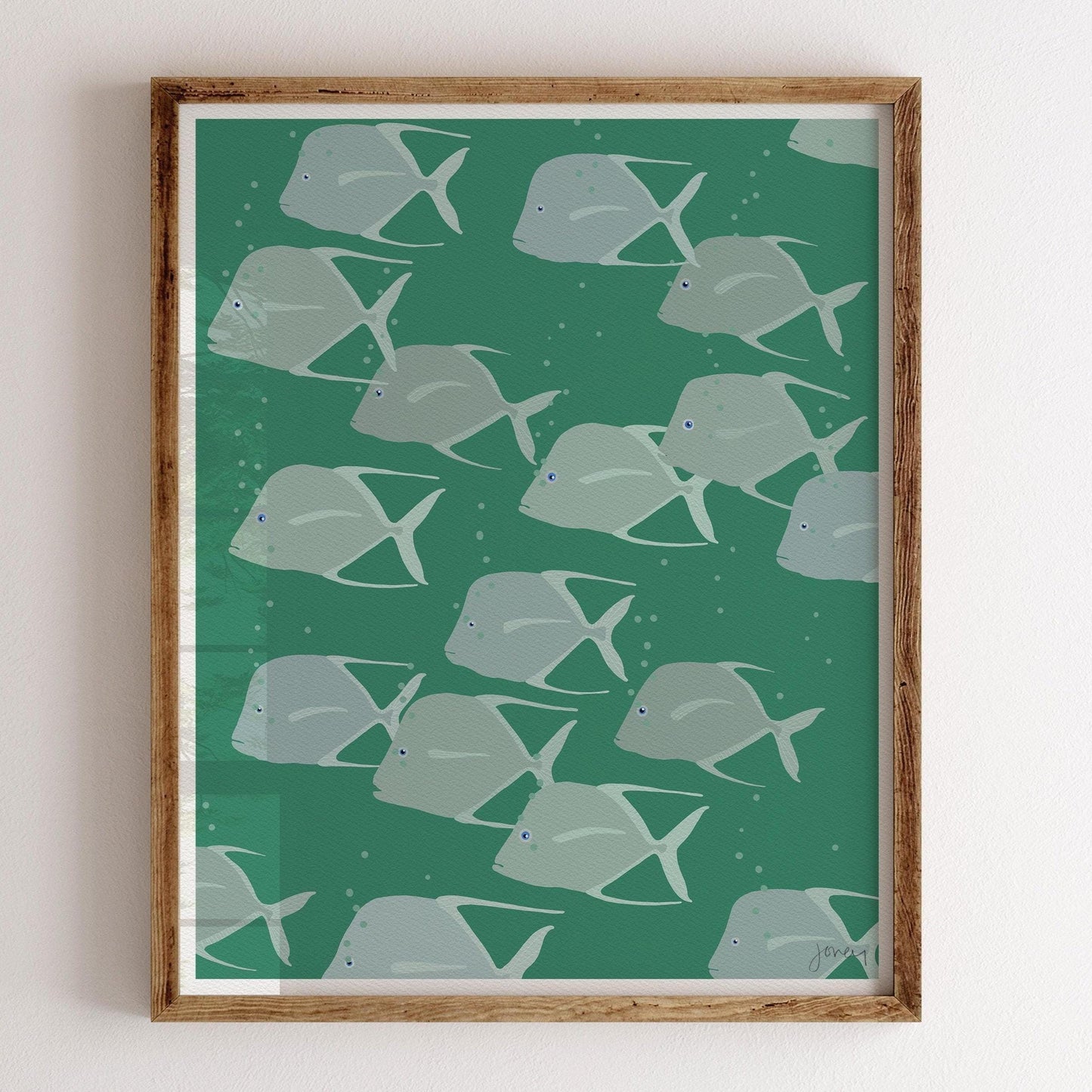 School of Moonfish Art Print - Unframed or Framed - 240128