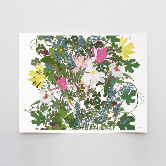 Magnolias Millefleurs Art Print - Unframed or Framed - 210322A