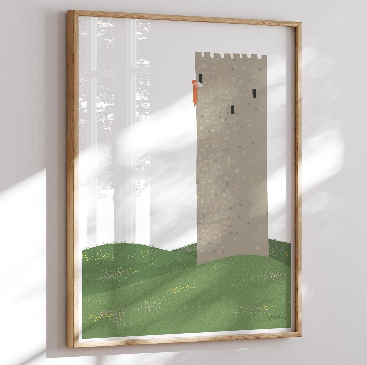 Rapunzelturm Tower Art Print - Unframed or Framed - 200713