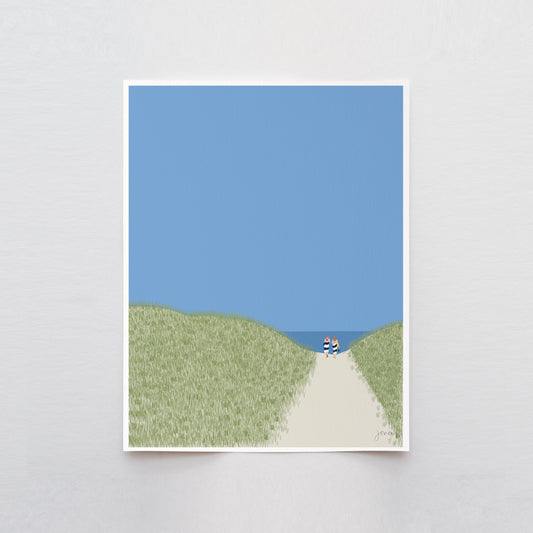 Daughters in Beach Dunes - Unframed or Framed - 240804