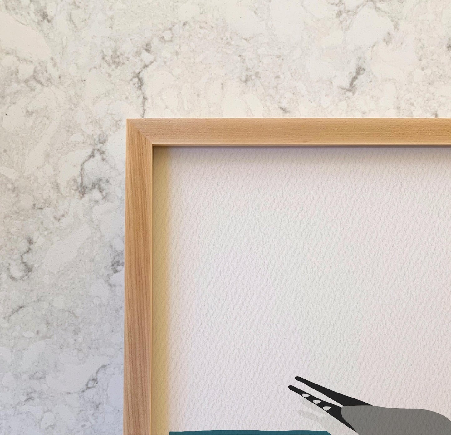 Seagulls Floating Art Print - Unframed or Framed - 250327