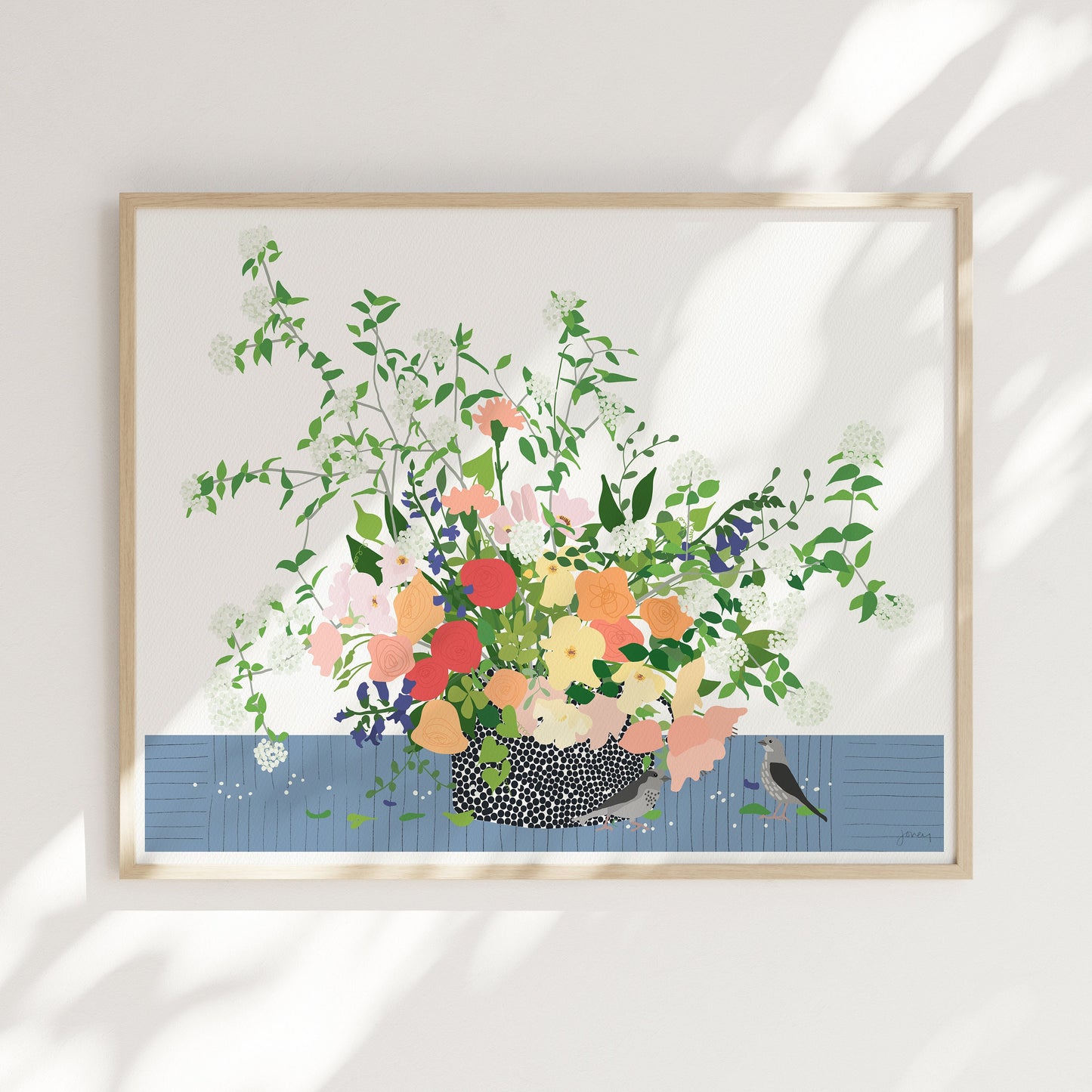 Roses Still Life Abstract Art Print - Unframed or Framed - 200617