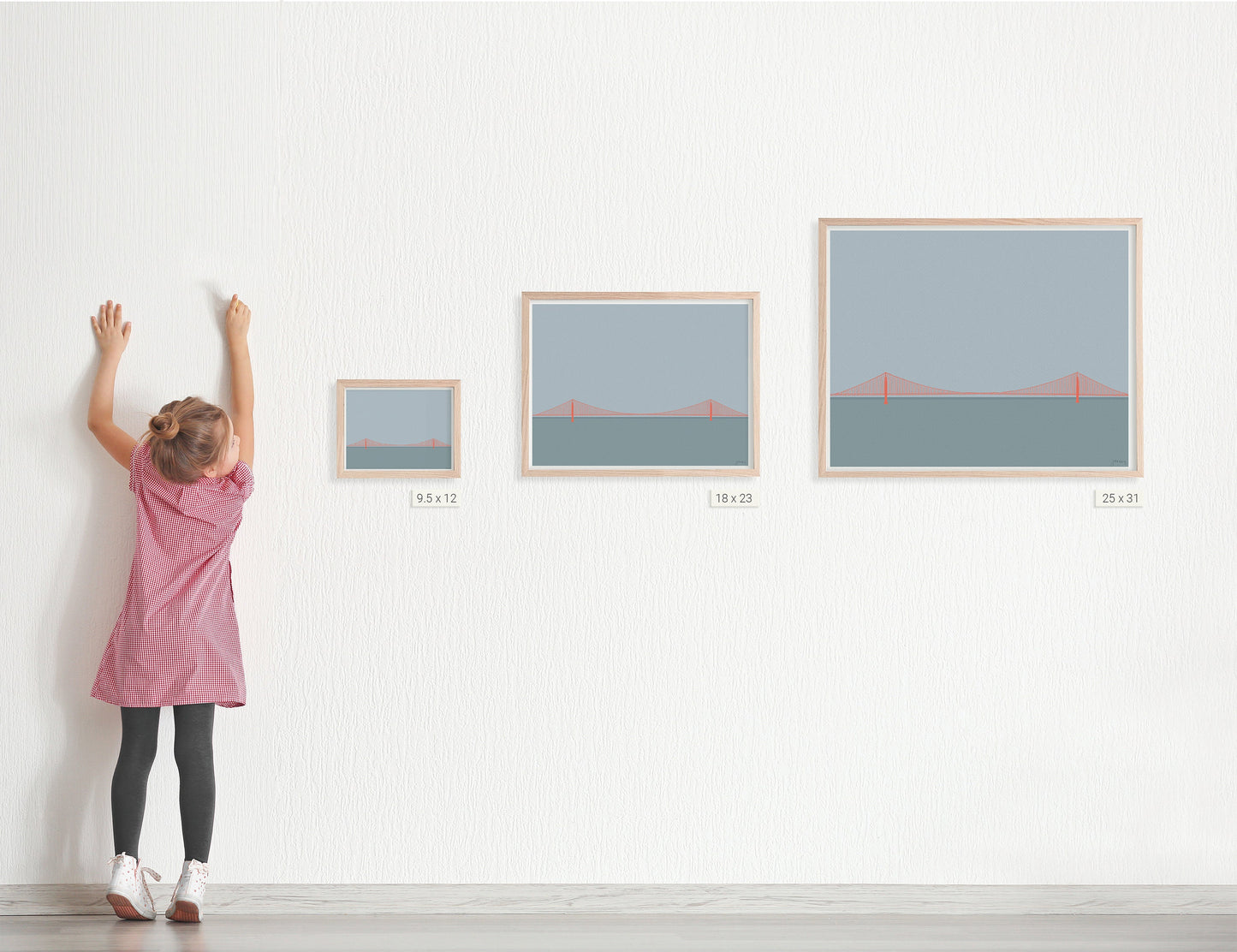 Golden Gate Bridge Landscape Art Print - Unframed or Framed - 230806