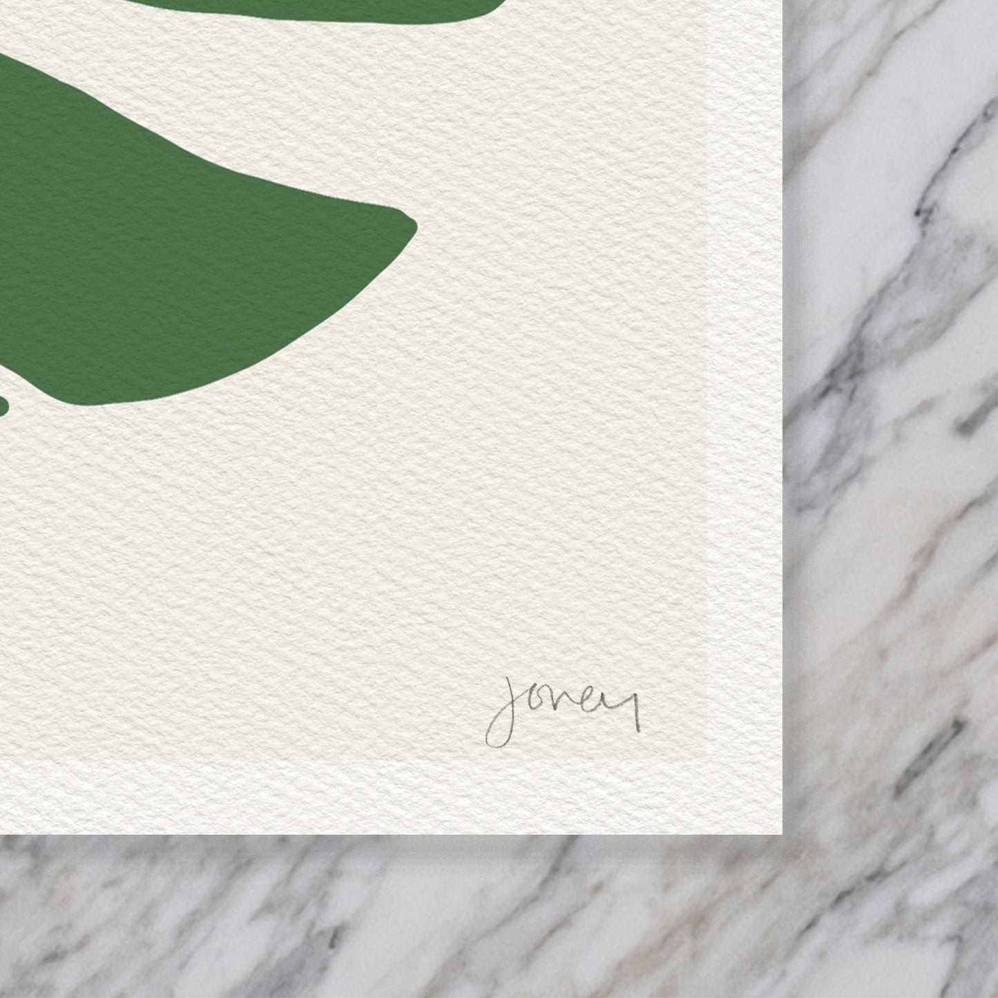 Monstera Leaf Art Print - Unframed or Framed - 140108