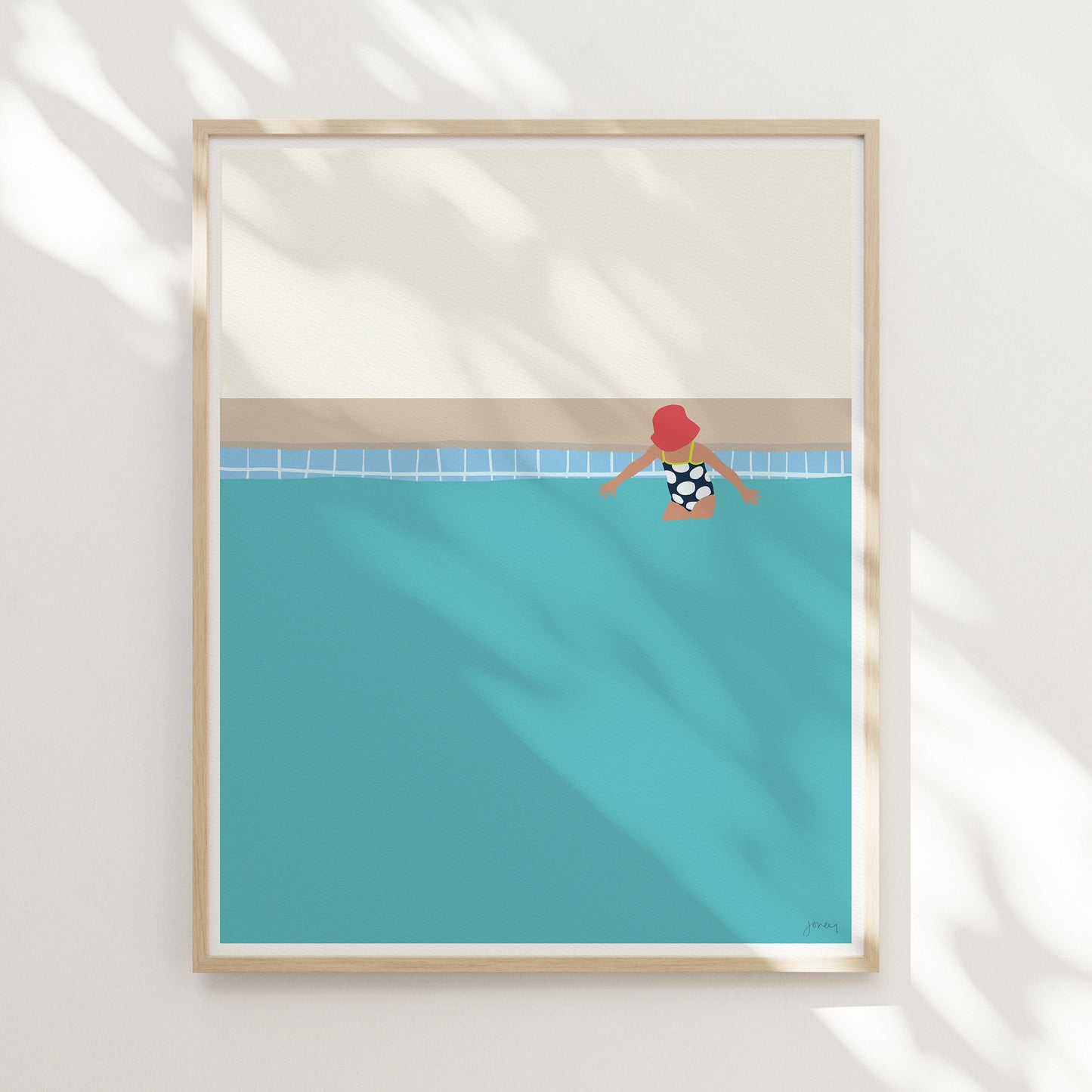 Kid in Sunhat Art Print - Unframed or Framed - 140702