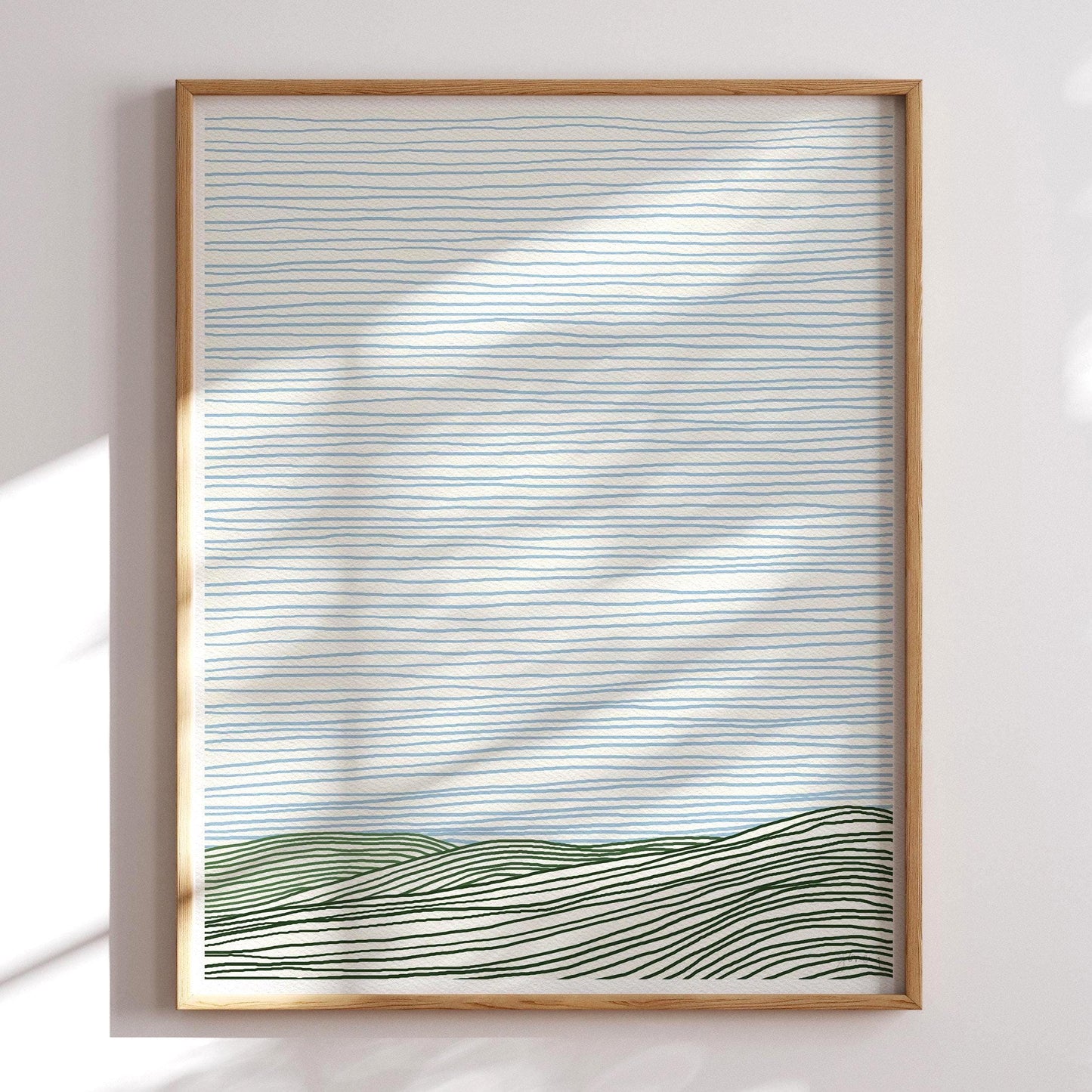Striped Hills Art Print - Unframed or Framed - 120924